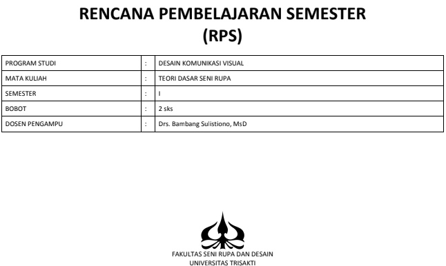 Teori Dasar Seni Rupa